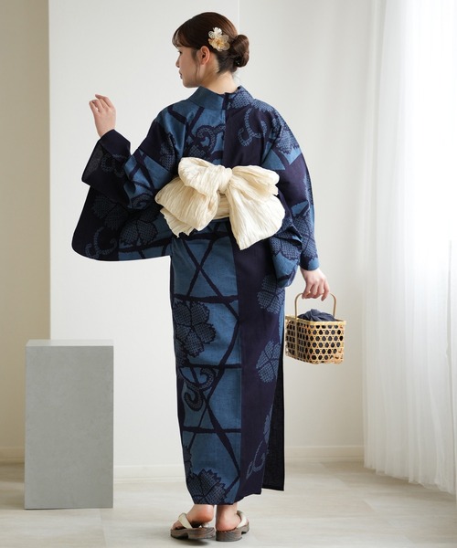 utatane 浴衣 手染め注染浴衣3点セット utatane×注染工房 赤坂紬