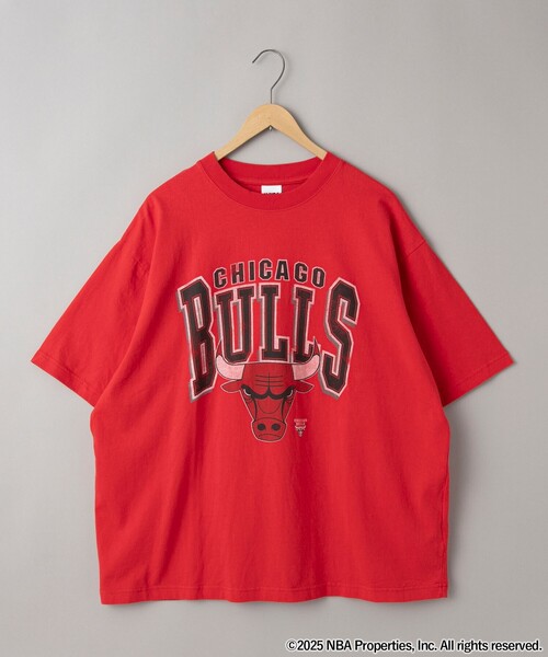 CORTIS NBA Tシャツ 赤 NBA tシャツ NBA別注ヴィンテージライクプリントTシャツ メンズ