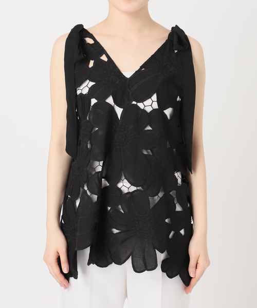 flower lace black velour camisole dress(FREE BLACK): tanakadaisuke: WOMENS｜ STUDIOUS ONLINE公式通販サイト