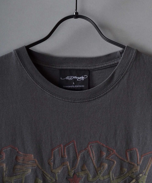 Ed Hardy グラフィックタンクトップ オリーブグリーン Ed Hardy｜エドハーディー（メンズ）のタンクトップ通販 - ZOZOTOWN