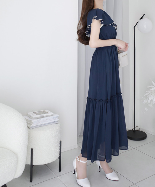 mily bilet ワンピース 夏 半袖 「mily bilet」今季上品に大活躍