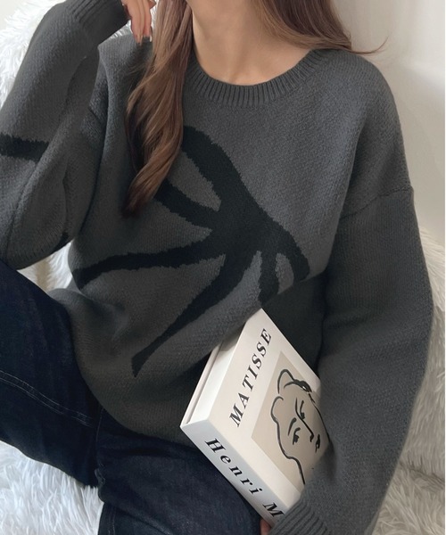 「Futier land」 長袖ニット FREE ライトベージュ レディース_画像3