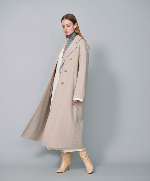 「N.O.R.C」 チェスターコート L グレー レディース_画像3