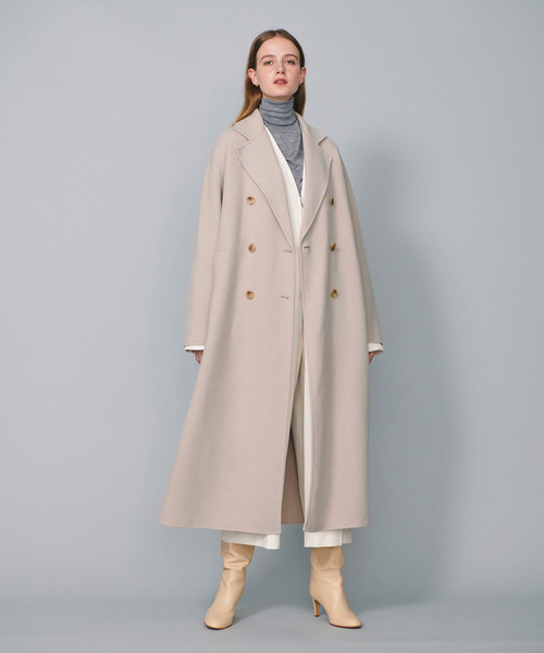 「N.O.R.C」 チェスターコート L グレー レディース_画像4