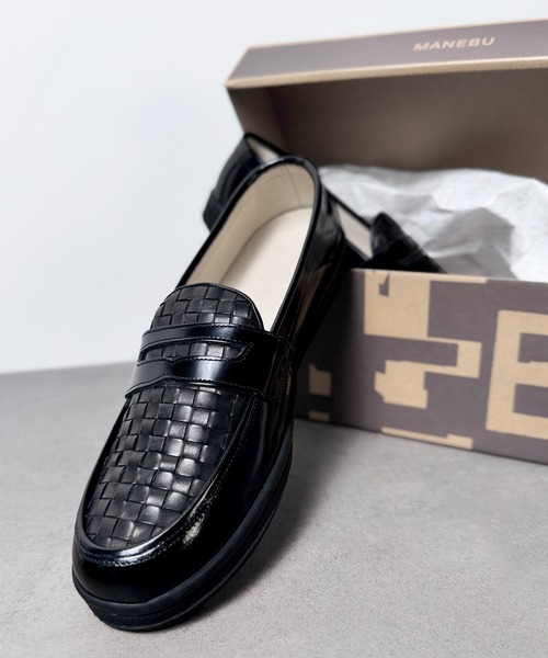 MANEBU（マネブ） ローファー 4B1「MANEBU」VOVO FACE SKIN×MESH