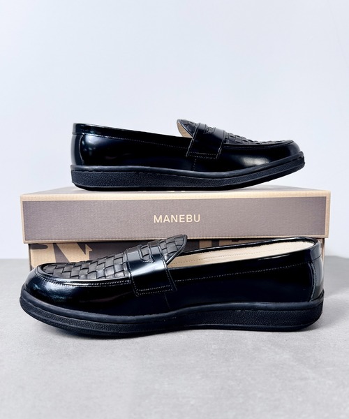 MANEBU（マネブ） ローファー 4B1「MANEBU」VOVO FACE SKIN×MESH