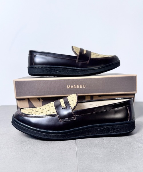 MANEBU（マネブ） ローファー 4B1「MANEBU」VOVO FACE SKIN×MESH