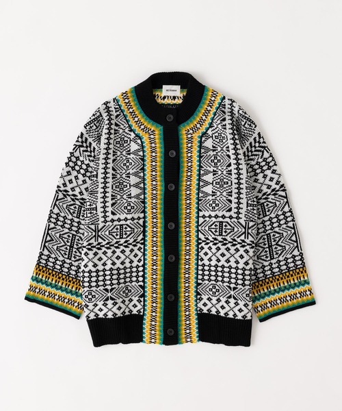 「MIEL CRISHUNANT」 ニットカーディガン FREE イエロー系その他 レディース_画像2