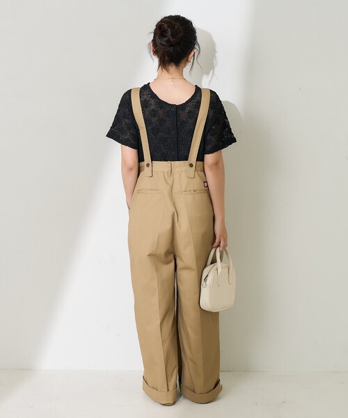 FREAK'S STORE カーディガン 2WAYフラワーメッシュ半袖