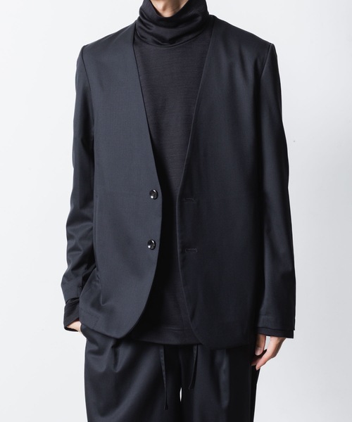 ATTACHMENT アタッチメント ノーカラージャケット ATTACHMENT（アタッチメント） ジャケット ノーカラージャケット T/W