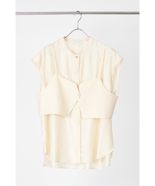 ブラウス シャツ 「 CHIGNON / シニヨン 」ビスチェフレンチシャツ レディース メンズ