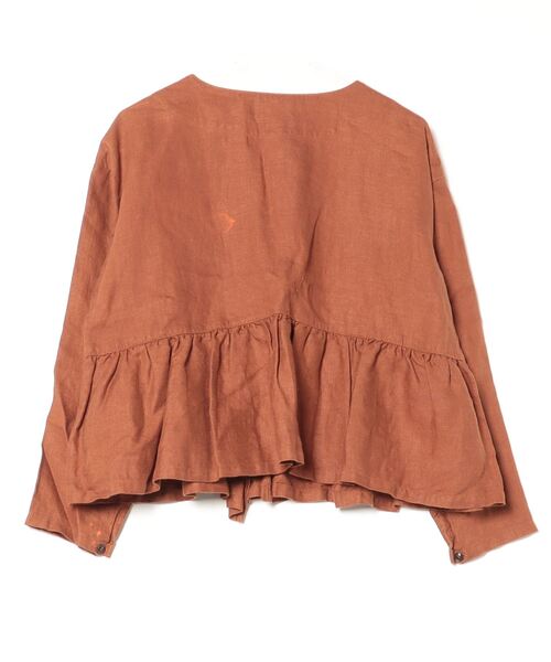 「nest Robe」 長袖ブラウス FREE ブラウン レディース nest Robe 「nest Robe」 長袖ブラウス - ブラウン レディース