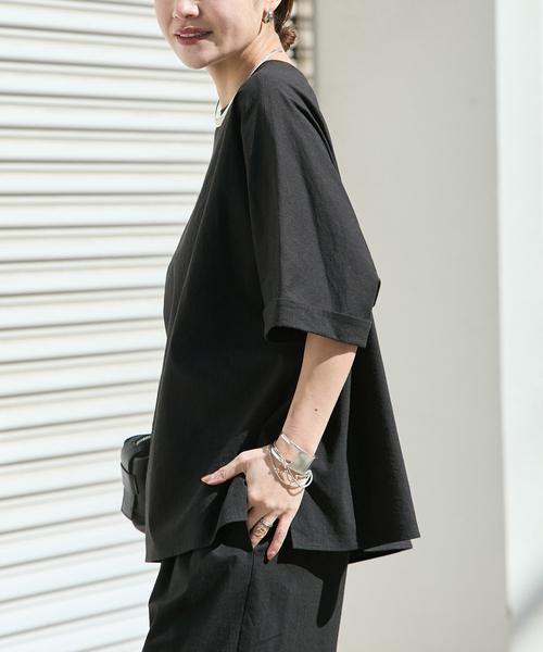 ジャーナルスタンダード JOURNAL STANDARD 24SS ウォッシャブルコットンリネンVISブラウス 半袖 ベージュ 24051400911020 /TK レディース ウォッシャブルコットンリネンVISブラウス（シャツ／ブラウス