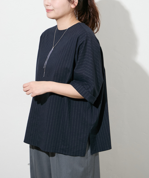 美品 ジャーナルスタンダード ウォッシャブルコットンリネンVISブラウス JOURNAL STANDARD ブラウス シャツ 「追加2」ウォッシャブル