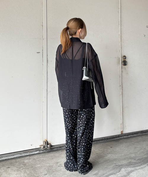 THOUSAND MILE 今季花柄 ブラックイージーパンツ 新品 I-SOOK（アイスー） ワイドパンツ パンツ 「ISOOK / アイスー