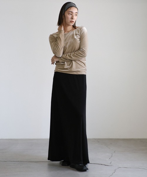 select MOCA（セレクトモカ） 長袖カットソー FREE ネイビー