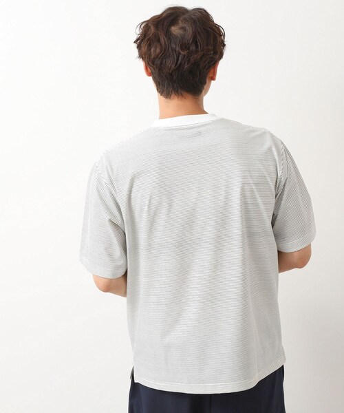 THE SHOP TK tシャツ パーフェクテックボーダー 半袖Tシャツ 吸水速乾