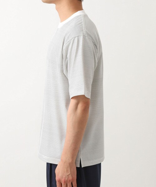 THE SHOP TK tシャツ パーフェクテックボーダー半袖Tシャツ