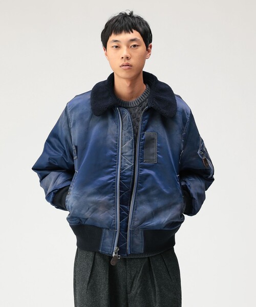 ジャケット・アウター BEAMS Plus / B-15 Flight Jacket BEAMS（ビームス） ブルゾン アウター ワイドショートフィット B-15