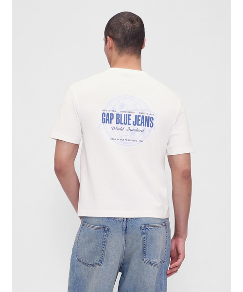 GAP（ギャップ） tシャツ ヘビーウェイト クロップド グラフィックT