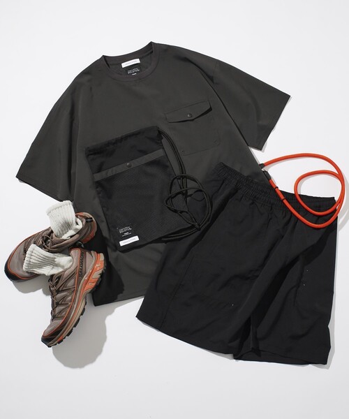 tシャツ SOLOTEX パッカブル トラベルセットアップ ミニバッグ付き メンズ | FREAK'S STORE | 07