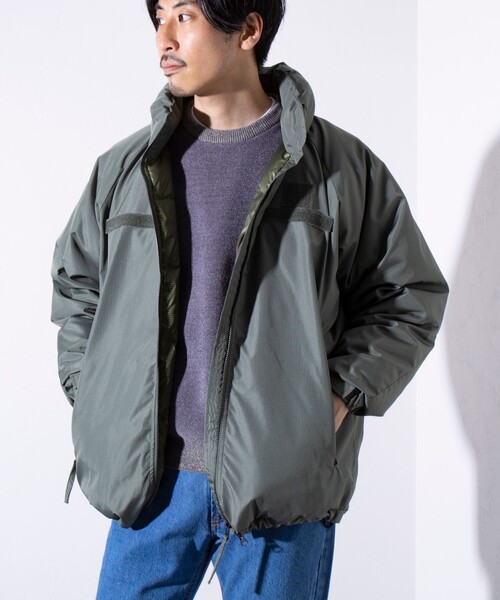 TAION（タイオン） ダウンジャケット S オリーブ メンズ : ZOZOTOWN