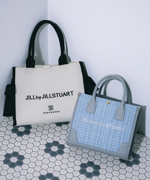 JILL BY JILLSTUART トートバッグ 水色 ジルバイジルスチュアート JILL by JILLSTUART 3Dパールフリル