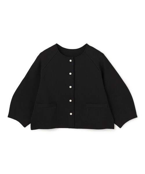 ルネ♡フロントパール　カーディガン UNFILO（アンフィーロ） カーディガン BEAUTY FORM KNIT パールボタン