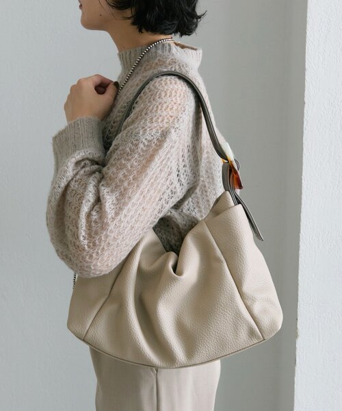 ear PAPILLONNER トートバッグ バイカラーワンハンドルバッグ