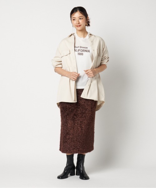 HELIOPOLE（エリオポール） ブラウス シャツ COTTON TWILL BIG SHIRT 