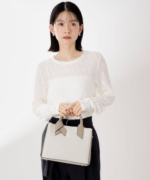 THE SHOP TK ショルダーバッグ バッグ バイカラー合皮ショルダーバッグ