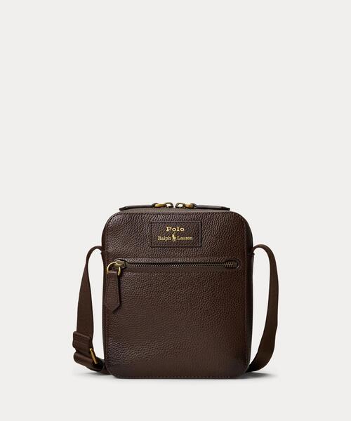 ✨美品✨POLO RALPH LAUREN ハンドバッグ　ショルダーベルト付 Polo ID レザー ミニ チェーン バッグ （ショルダーバッグ