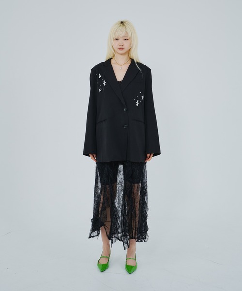 ANDRESD ジャケット テーラードジャケット ジュエルシャインボクシー