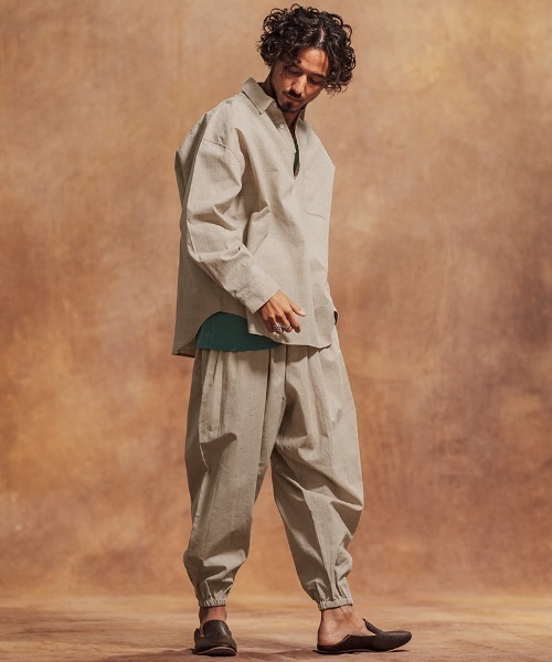 「Jih Nunc」 イージーパンツ S キナリ メンズ_画像9