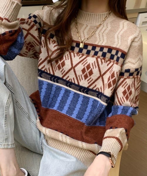 ニット セーター 「ニットでつくる、北欧風ガーリーコーデ。」フェア