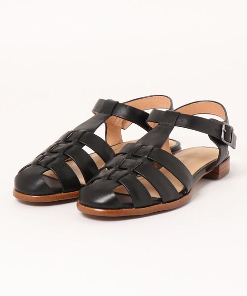 「ground green store」 フラットサンダル 37 ブラック レディース_画像4