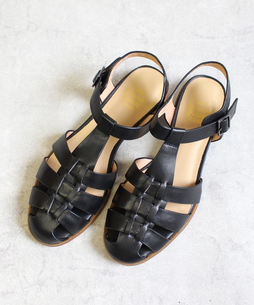 「ground green store」 フラットサンダル 37 ブラック レディース_画像6
