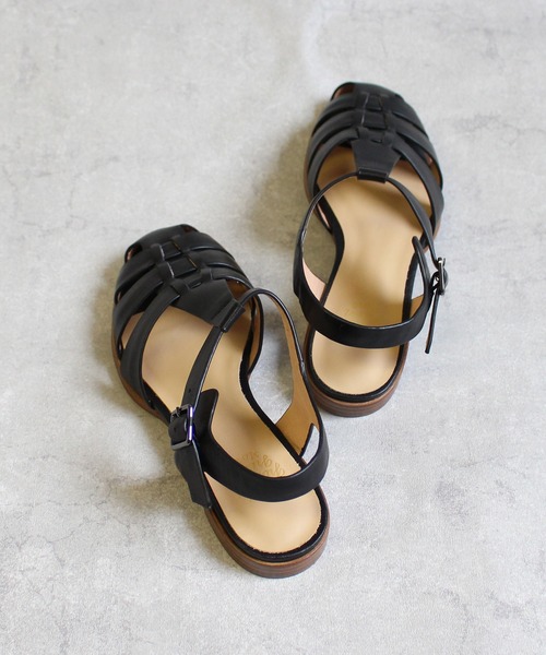 「ground green store」 フラットサンダル 37 ブラック レディース_画像8