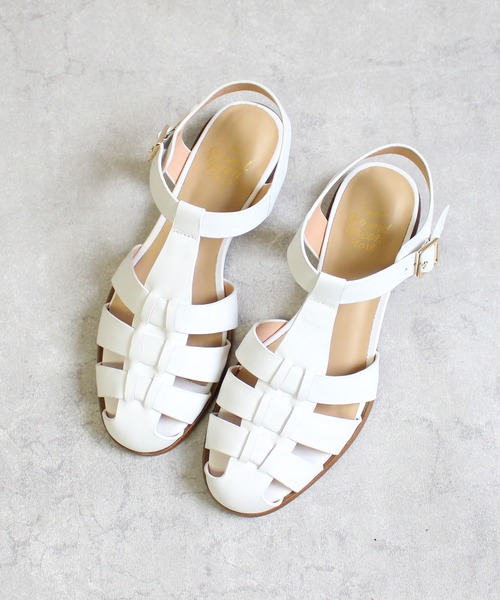 「ground green store」 フラットサンダル 37 ブラック レディース_画像9