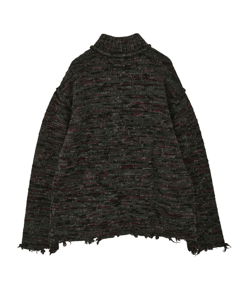カーディガン Mix yarn drivers knit メンズ