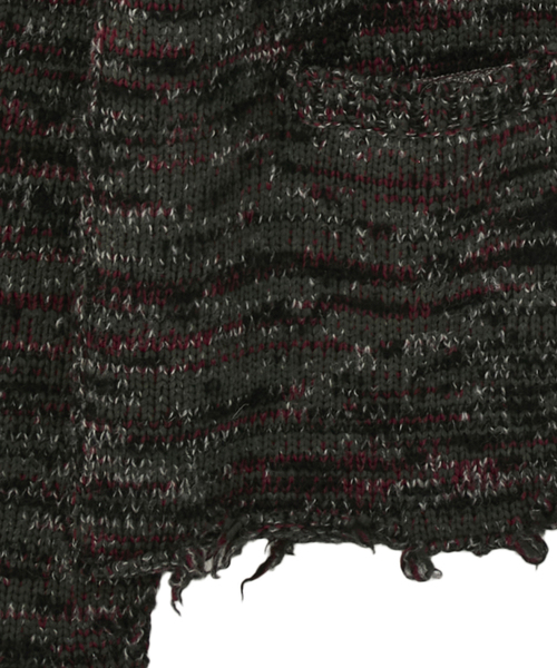 カーディガン Mix yarn drivers knit メンズ