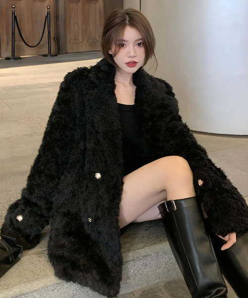 コート アウター オーバーサイズエコファージャケット/コート