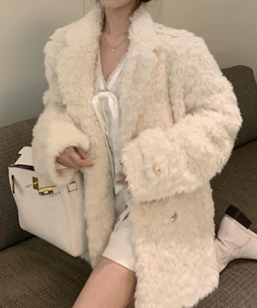 コート アウター オーバーサイズエコファージャケット/コート