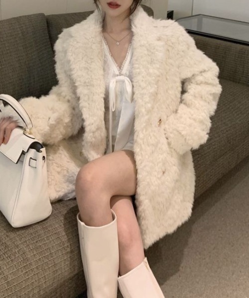 コート アウター オーバーサイズエコファージャケット/コート