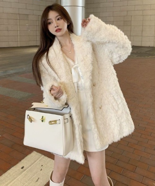 コート アウター オーバーサイズエコファージャケット/コート