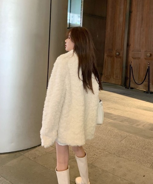 コート アウター オーバーサイズエコファージャケット/コート