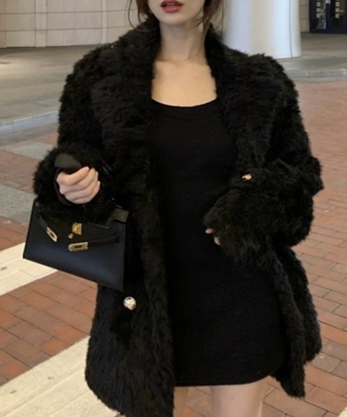 コート アウター オーバーサイズエコファージャケット/コート