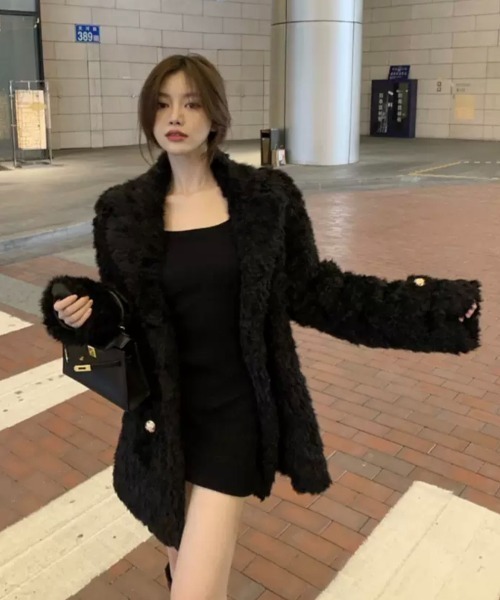 コート アウター オーバーサイズエコファージャケット/コート