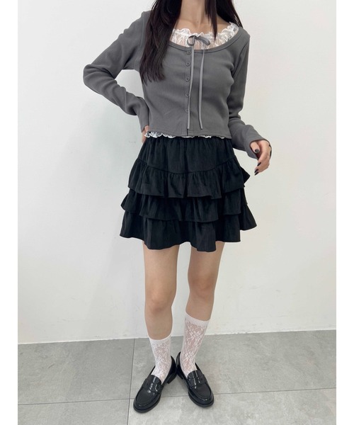 スカート コーデュロイ3段ティアードスカート : ZOZOTOWN Yahoo!店