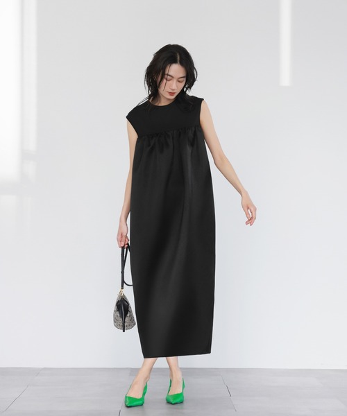 ELFRANK ノースリーブワンピース FREE オフホワイト レディース